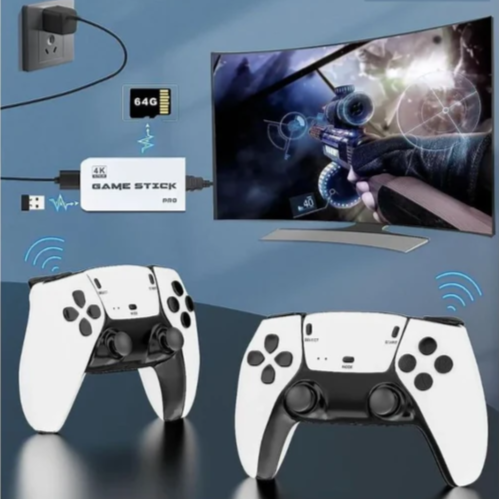 Mini Retro Game Console with 20,000 Classic Games - 4K HD Output, Dual Wireless Controllers - Tophatter Daily Deals