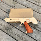 Wooden Assembled Flying Eagle Solid Wood Pistol - Tophatter Daily Deals