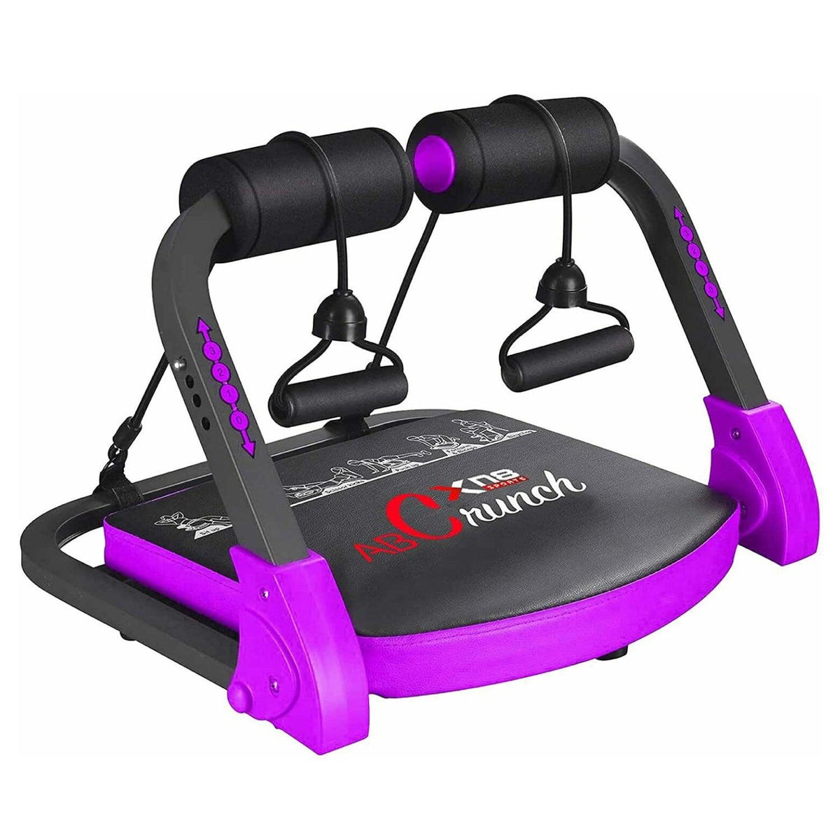 Multi Functional Ab Cruncher Abdominal Abs Core Fitness Trainer Purple Exercise & Fitness - Tophatter Daily Deals