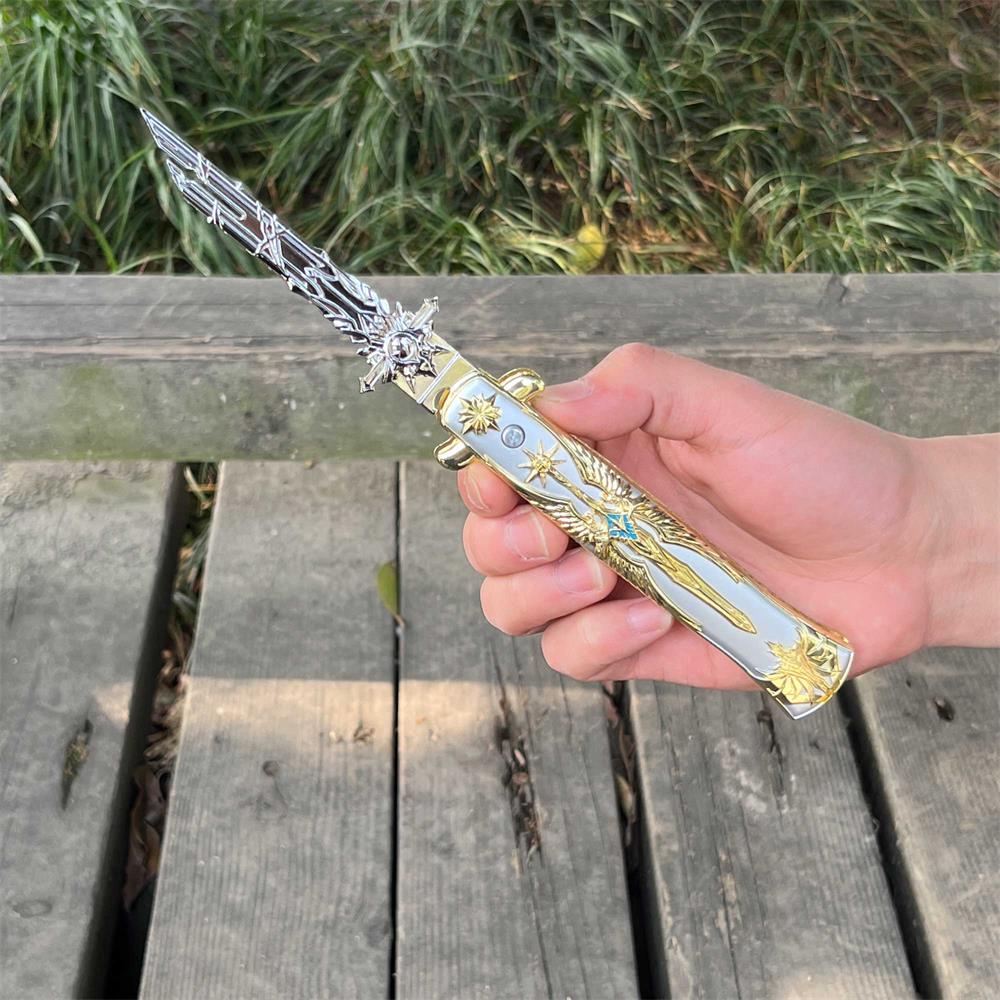 Chihiro snow Folding Knife Metal Display Model - Tophatter Daily Deals