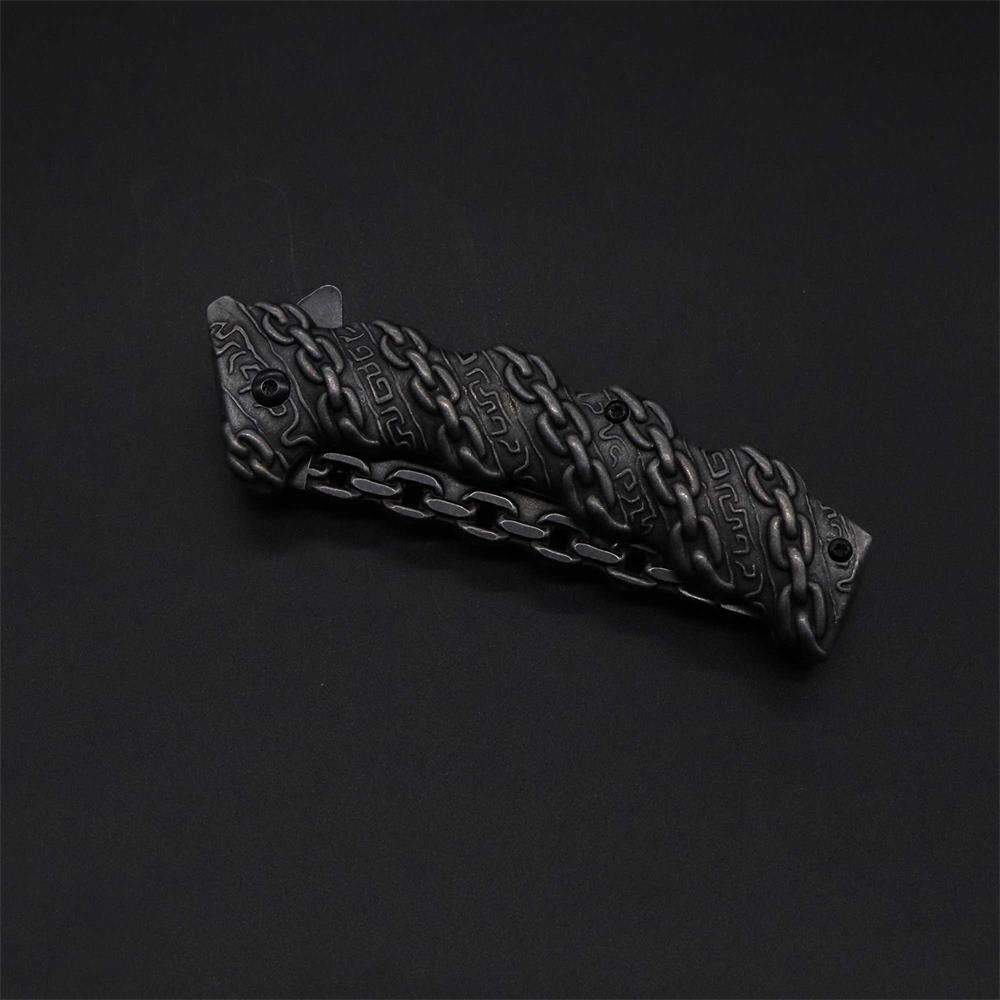 Cool Punk Knife Chain Folding Knife - Tophatter Daily Deals