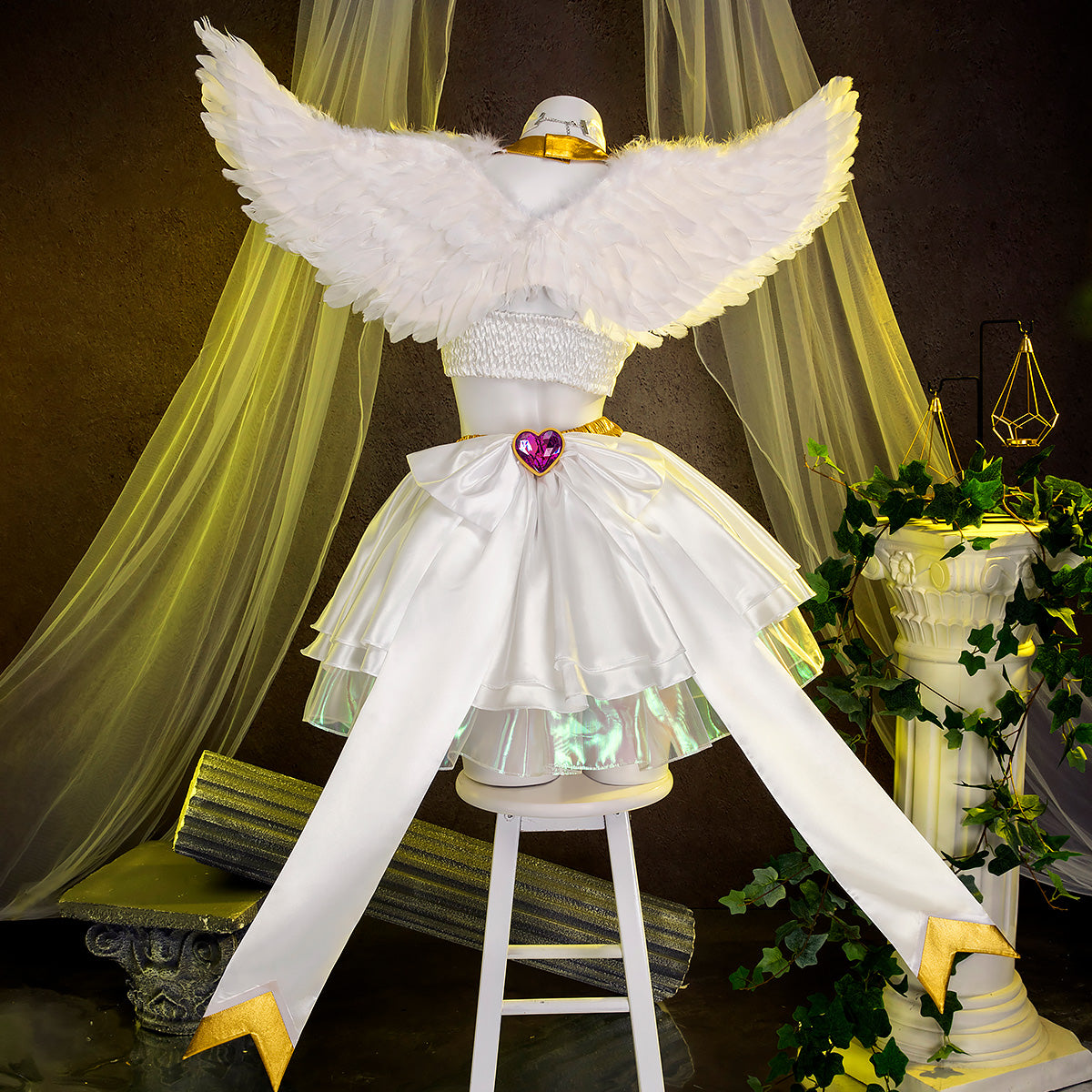 【Pre-Order】New Panty And Stocking with Garterbelt Angel Panty Cosplay Costume Costume - Tophatter Daily Deals