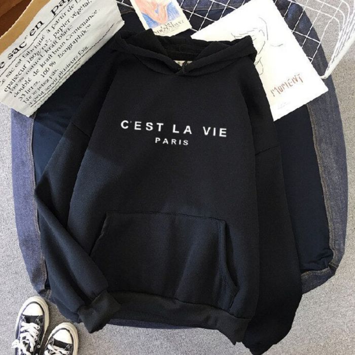 Oversized Cozy Women's Hoodie - Relaxed Plush, For Winter Black - Tophatter Daily Deals