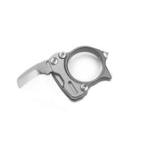 Zyac Titanium Alloy Ring Knife Gray - Tophatter Daily Deals