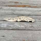 3D Folding Knife Puzzle Wooden Model Kit - Tophatter Daily Deals