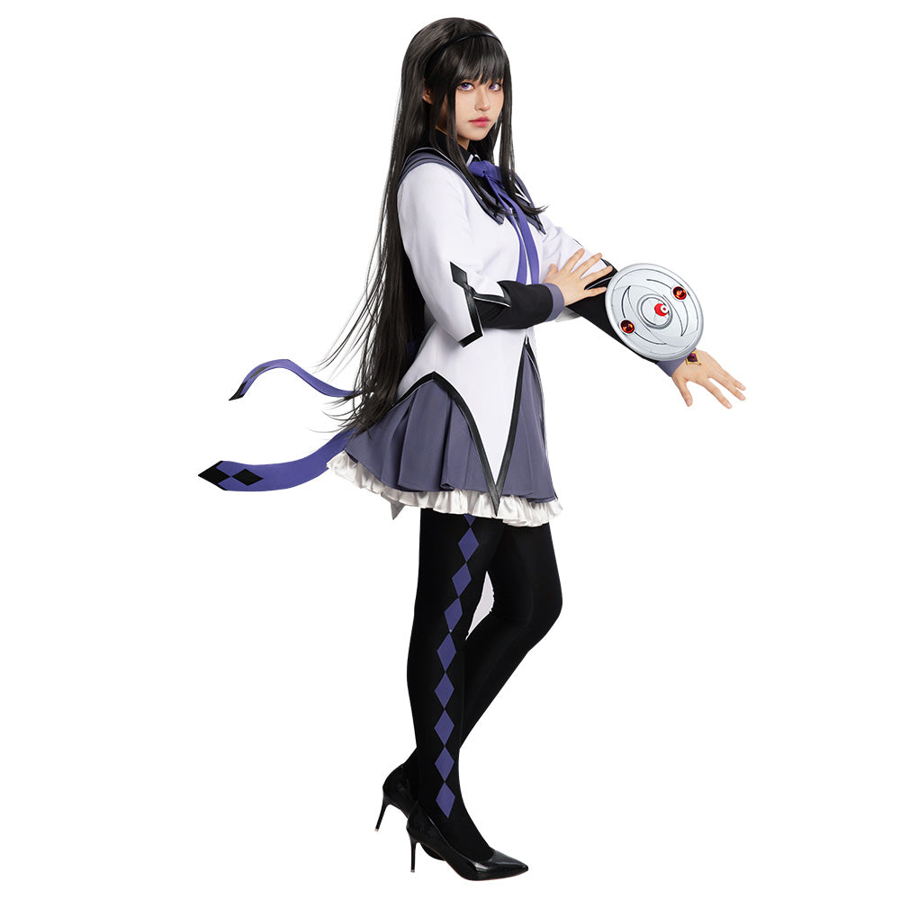 Puella Magi Madoka Magica Homura Akemi Cosplay Costume - Premium Edition Costume - Tophatter Daily Deals