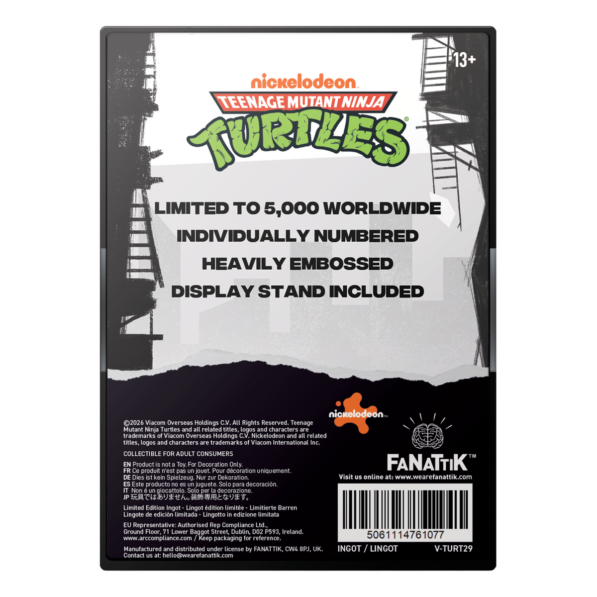 Teenage Mutant Ninja Turtles – Limited Edition Villain Ingot Replica Coin - Tophatter Daily Deals