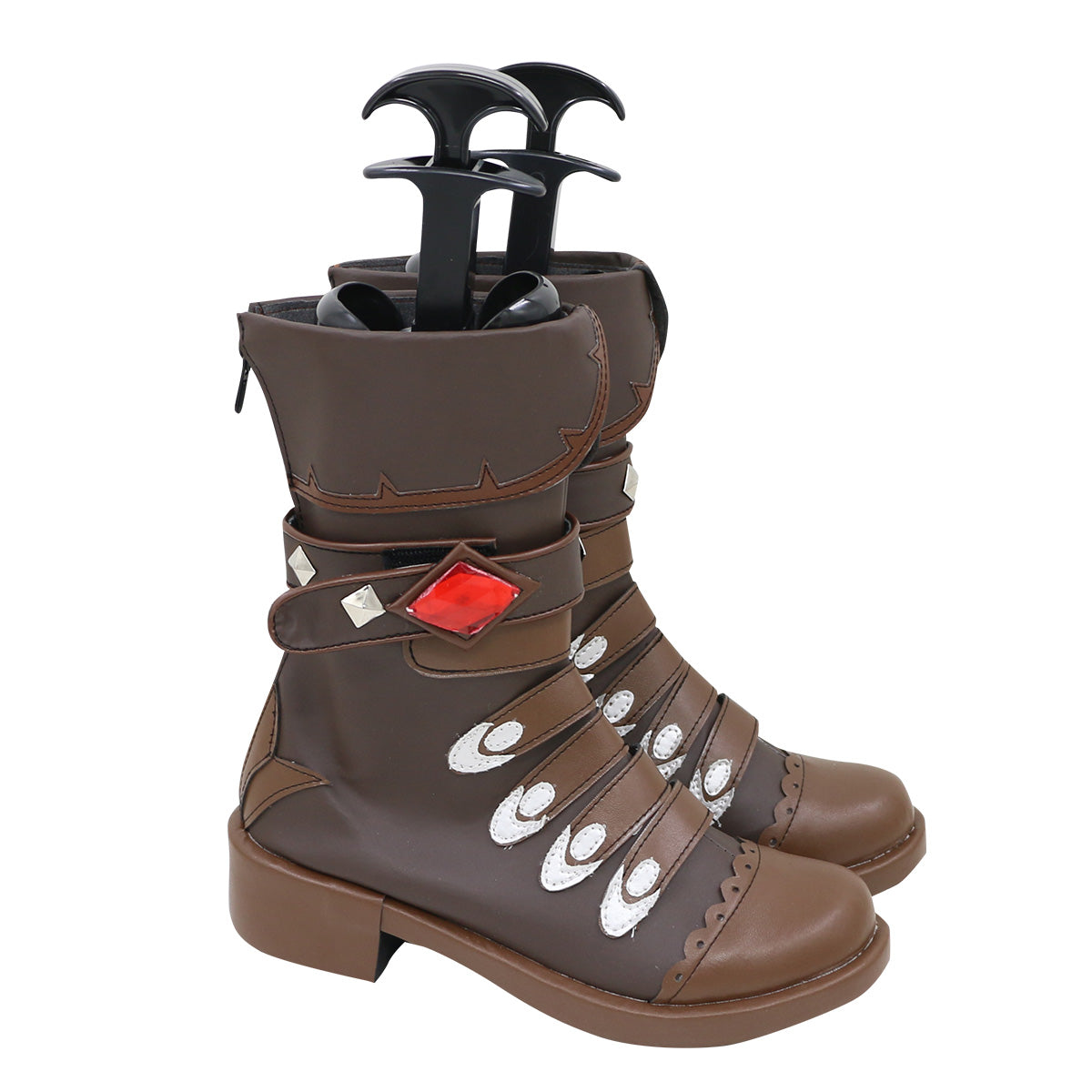 Genshin Impact Diluc Brown Shoes Cosplay Boots Shoes/Boots - Tophatter Daily Deals