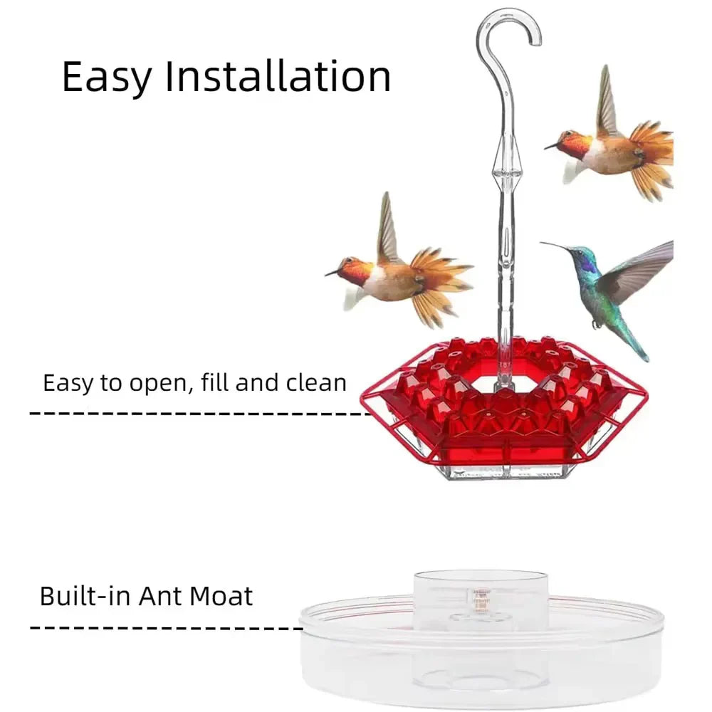 Hummingbird Feeder Ant Proof Outdoor Hanging Easy Perch - Tophatter Daily Deals
