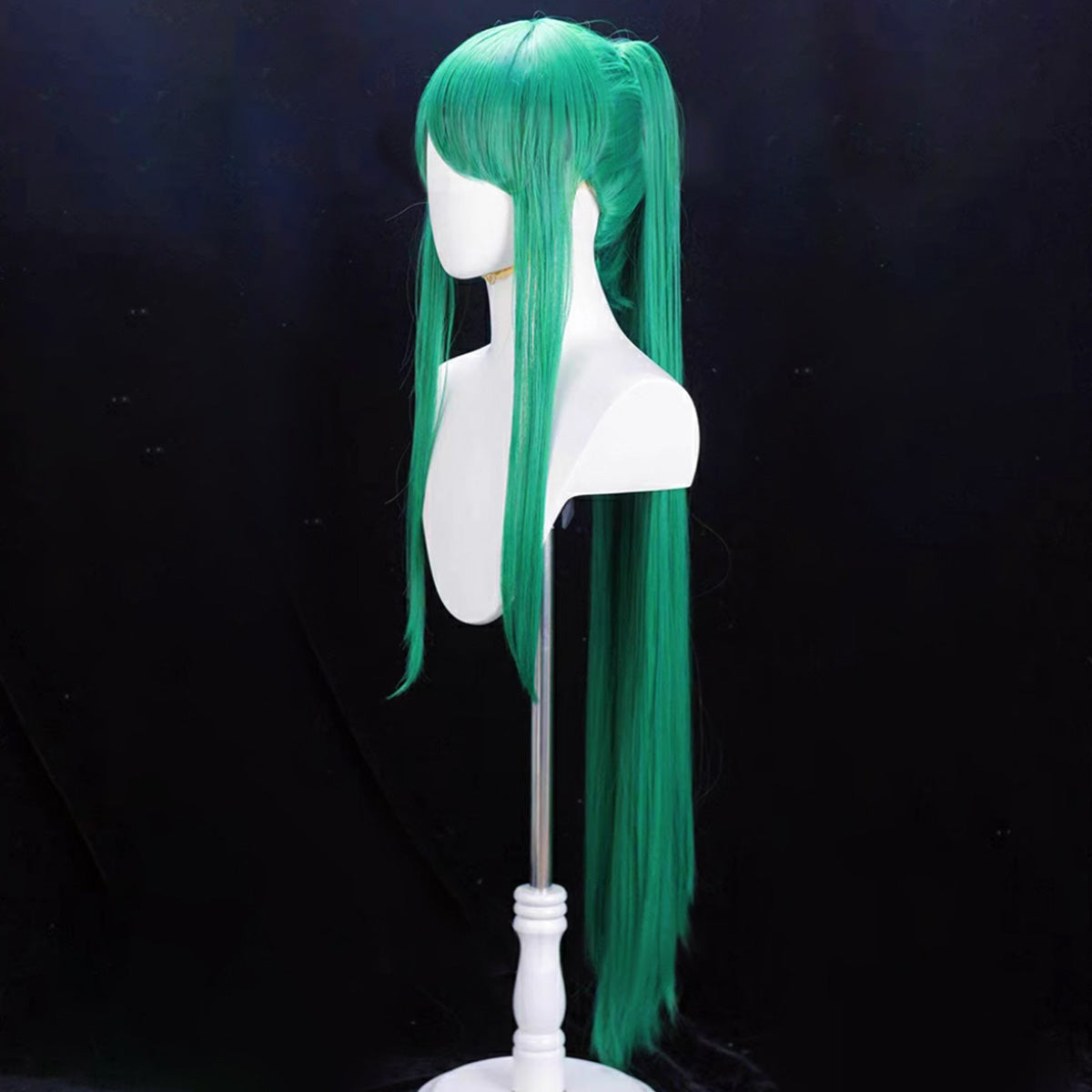 Arknights Hoshiguma High Ponytail Green Cosplay Wig Wig - Tophatter Daily Deals