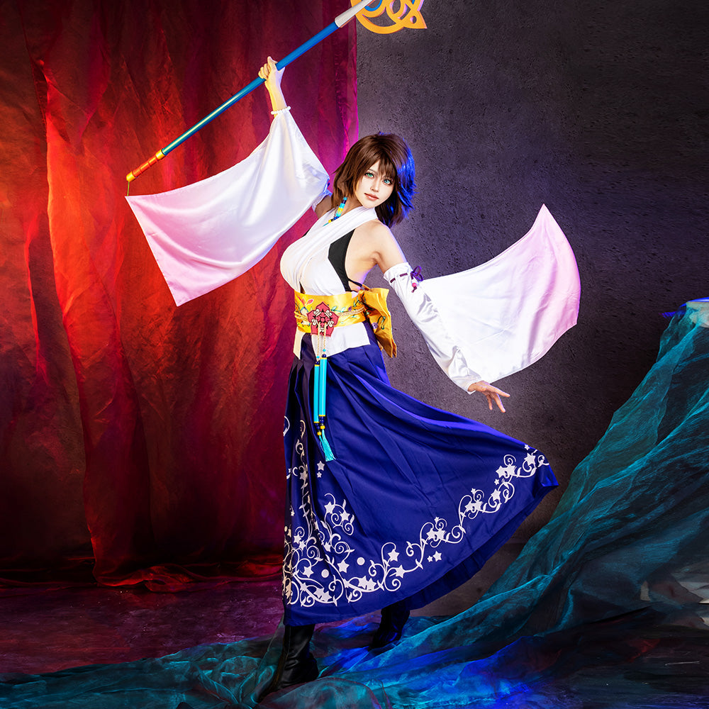 Final Fantasy X FF10 Yuna Cosplay Costume - Deluxe Version Costume - Tophatter Daily Deals