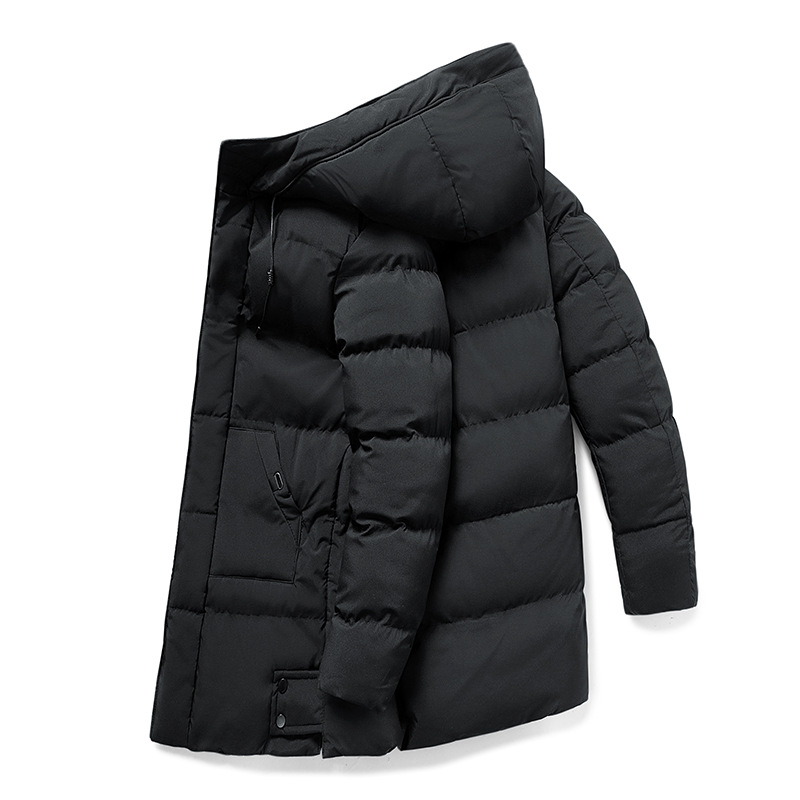 Waterproof Cozy Men's Parka Jacket - Long Quilted, For Cold - Tophatter Daily Deals