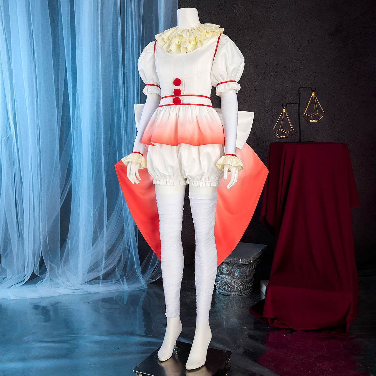 IT Chapter Two Female Penny wise Clown Halloween Party Cosplay Costume Costume - Tophatter Daily Deals