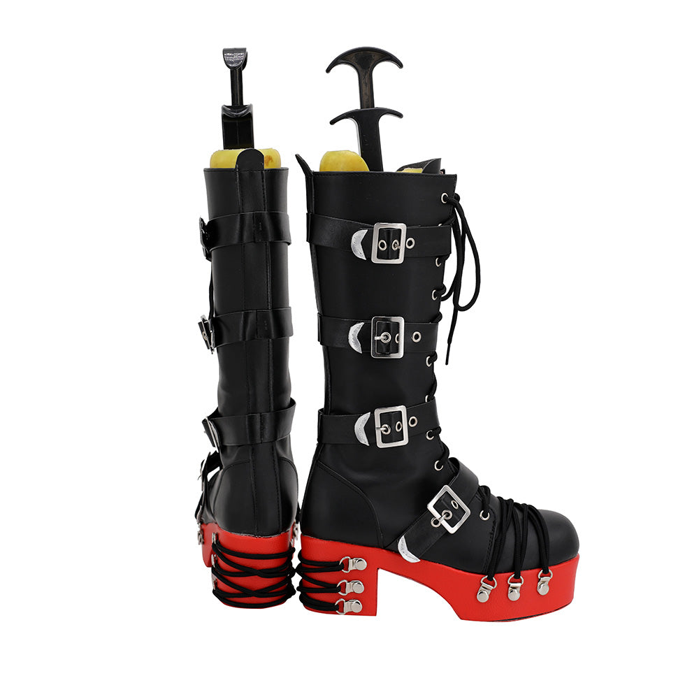 Dead Or Alive Marie Rose Black Red Shoes Cosplay Boots Shoes/Boots - Tophatter Daily Deals