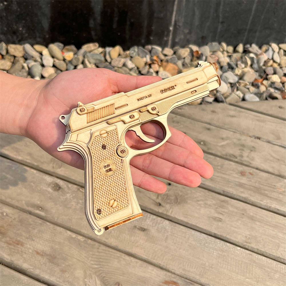 Beretta M92F Wooden Model Pistol - Tophatter Daily Deals