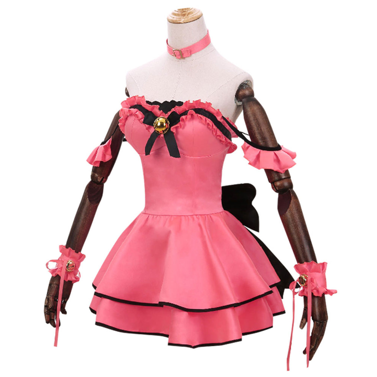 Date A Live Tokisaki Kurumi Nightmare Pink Cat Cosplay Costume Costume - Tophatter Daily Deals