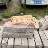 3D Wooden Rubber Band Gun Model Kit - Tophatter Daily Deals