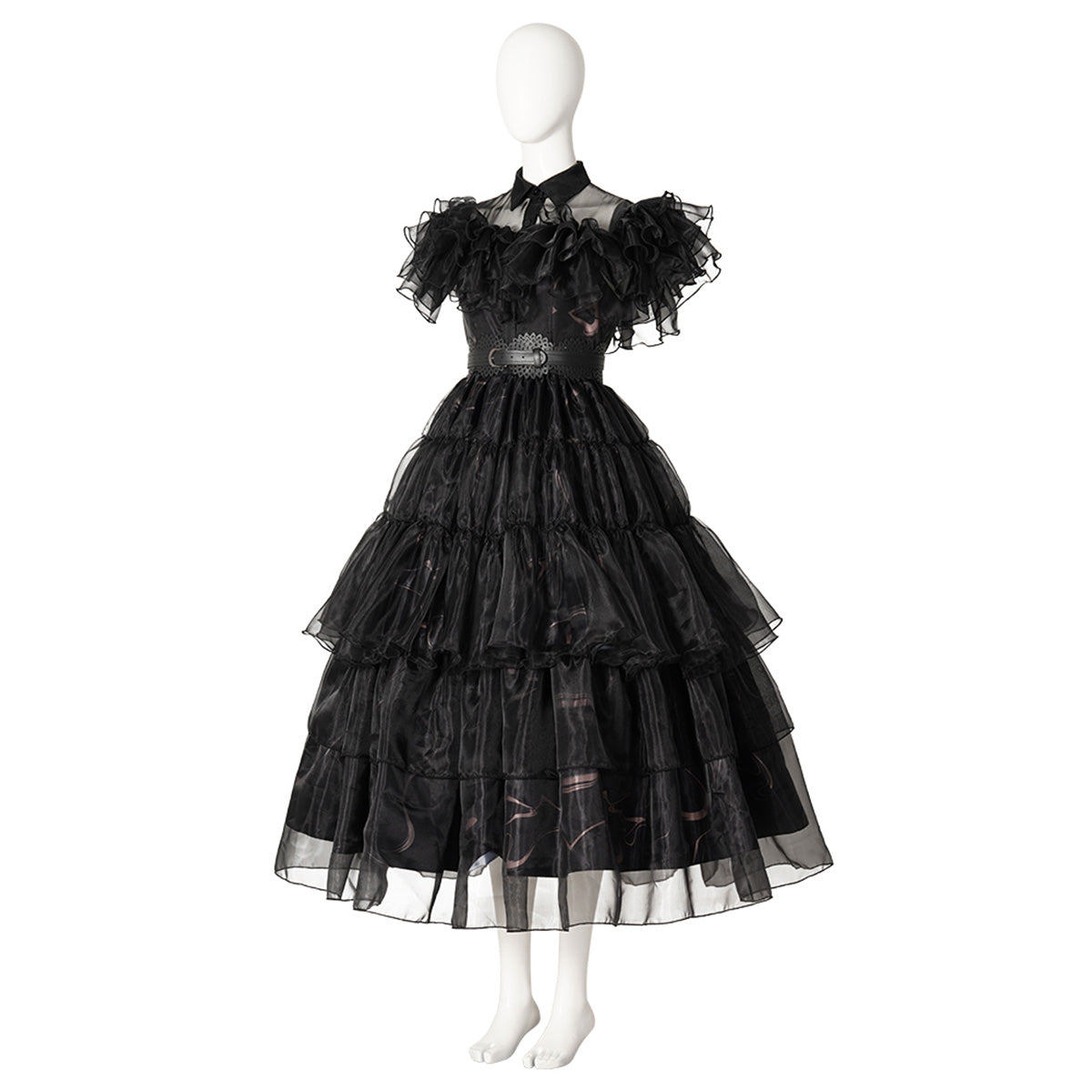 Wednesday The Addams Family (2022 TV Series) Wednesday Black Raval Ball Dress Cosplay Costume Costume - Tophatter Daily Deals