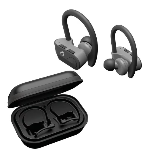 True Wireless Earbud - Sport w/Zip Charging Case Headphones - Tophatter Daily Deals