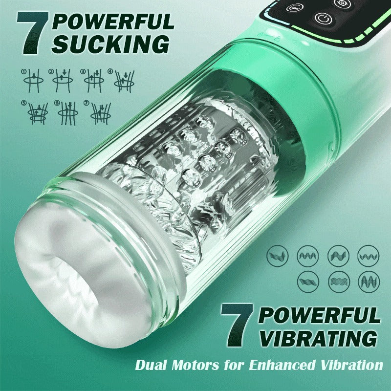 Heaven - 5 in 1 Function Automatic Male Masturbator & Suction Penis Pump Masturbation Cup - Tophatter Daily Deals