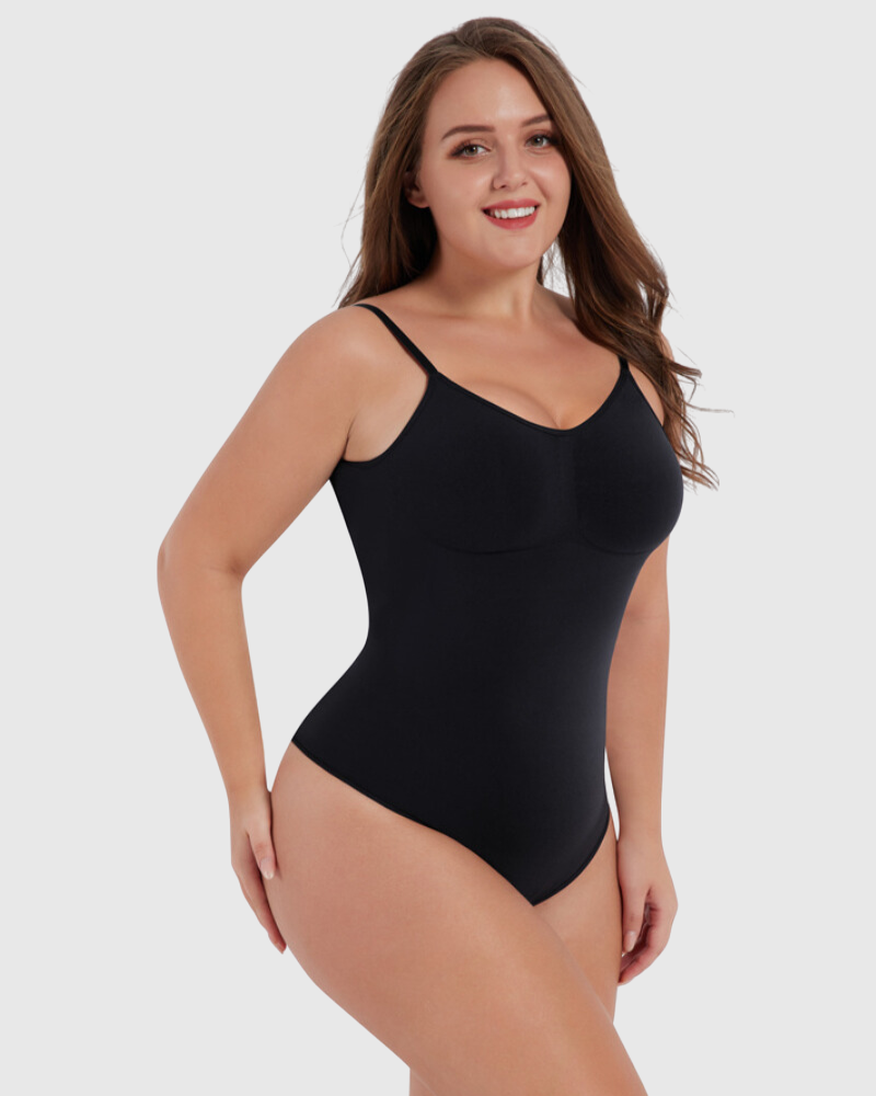 Revenge Body Low Back Snatched Bodysuit Black Thong Bodysuit - Tophatter Daily Deals