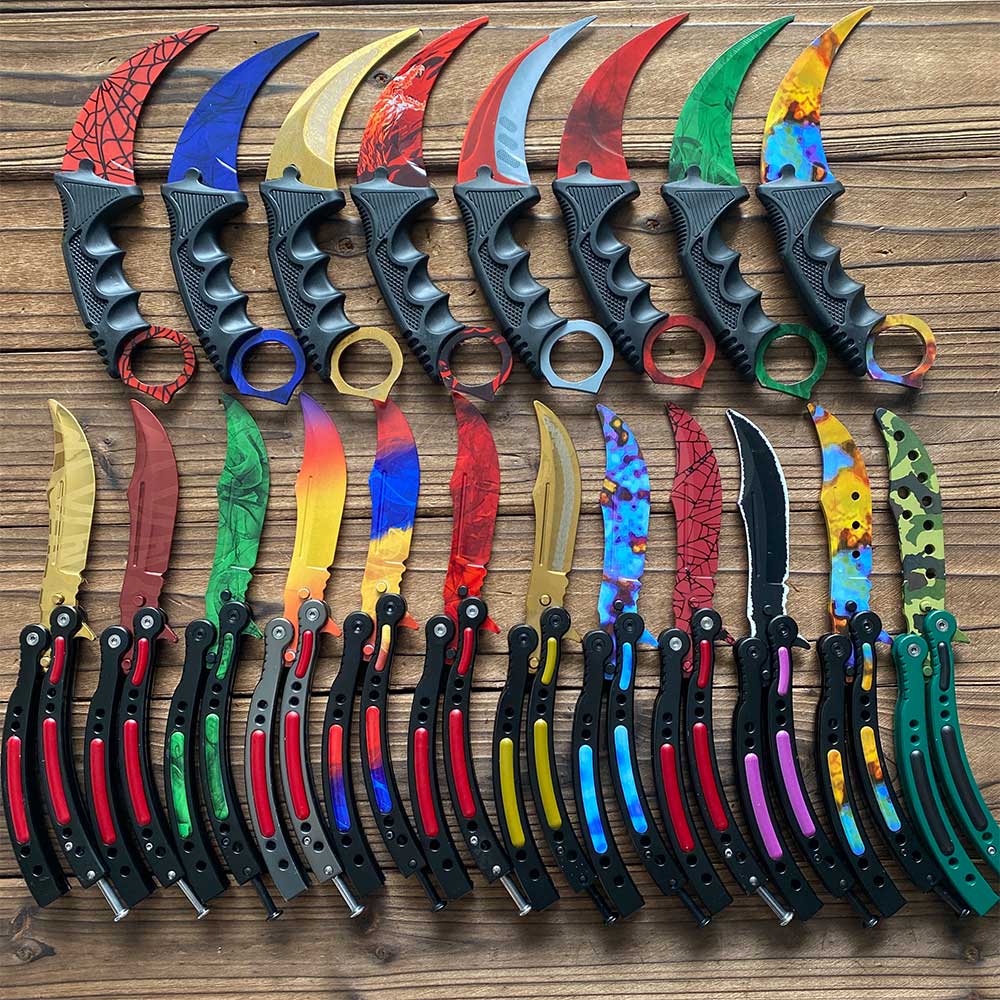 Global Offensive Game Balisong Karambit Blunt Blade Trainer Replica - Tophatter Daily Deals
