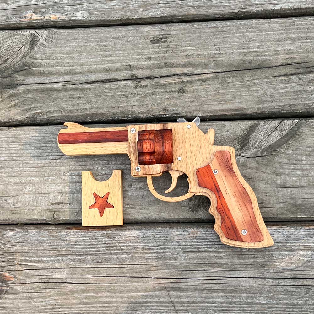 S&W 625 Revolver Rubber Band Gun Wooden Model - Tophatter Daily Deals
