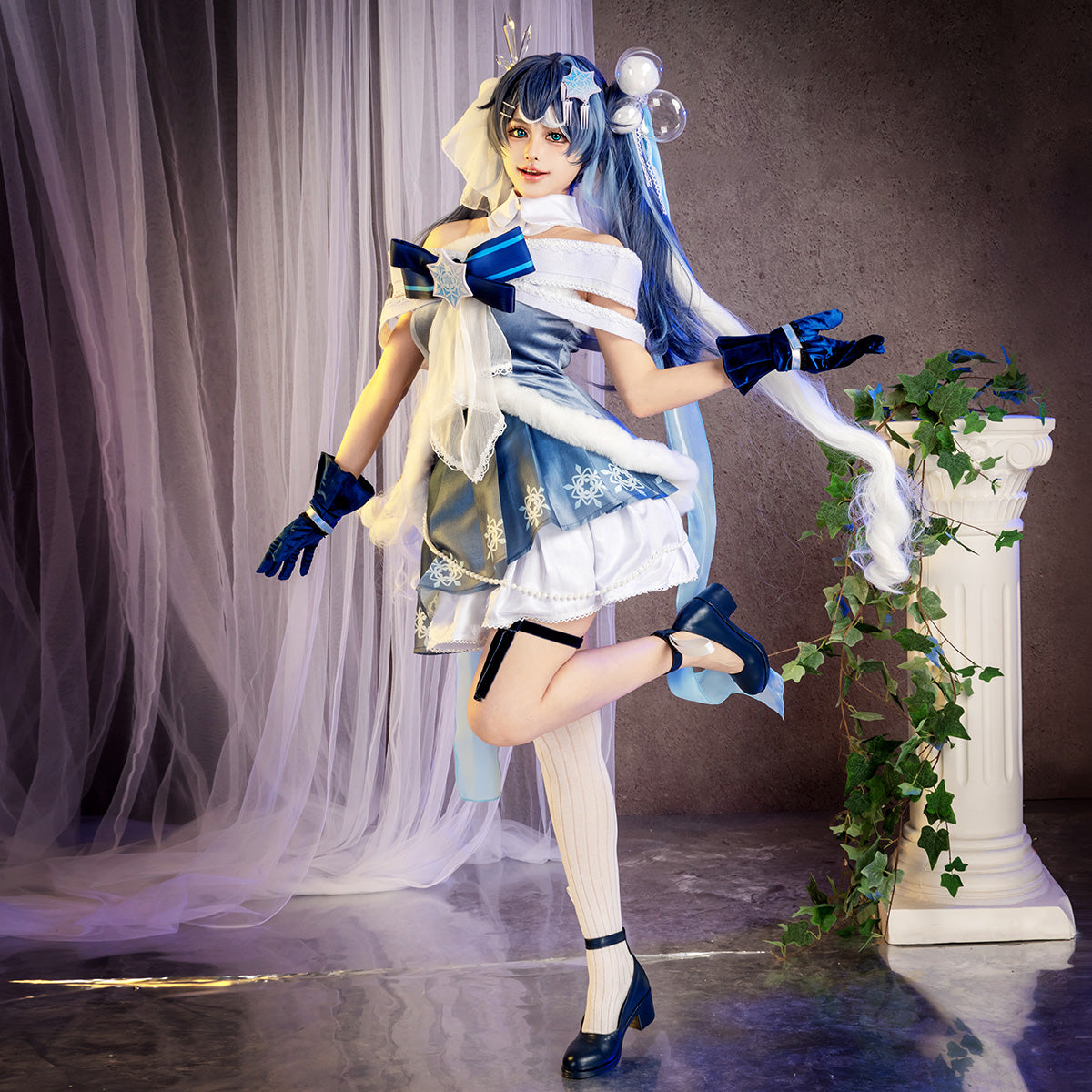 Vocal Idol Snow Virtual Girl 2025 Cosplay Costume Costume - Tophatter Daily Deals