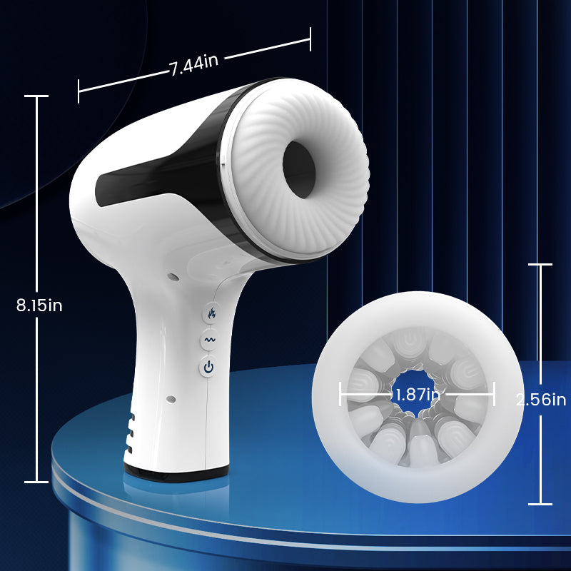 William - Through-Hole Vibrating Stroking Male Masturbation Cup Masturbation Cup - Tophatter Daily Deals