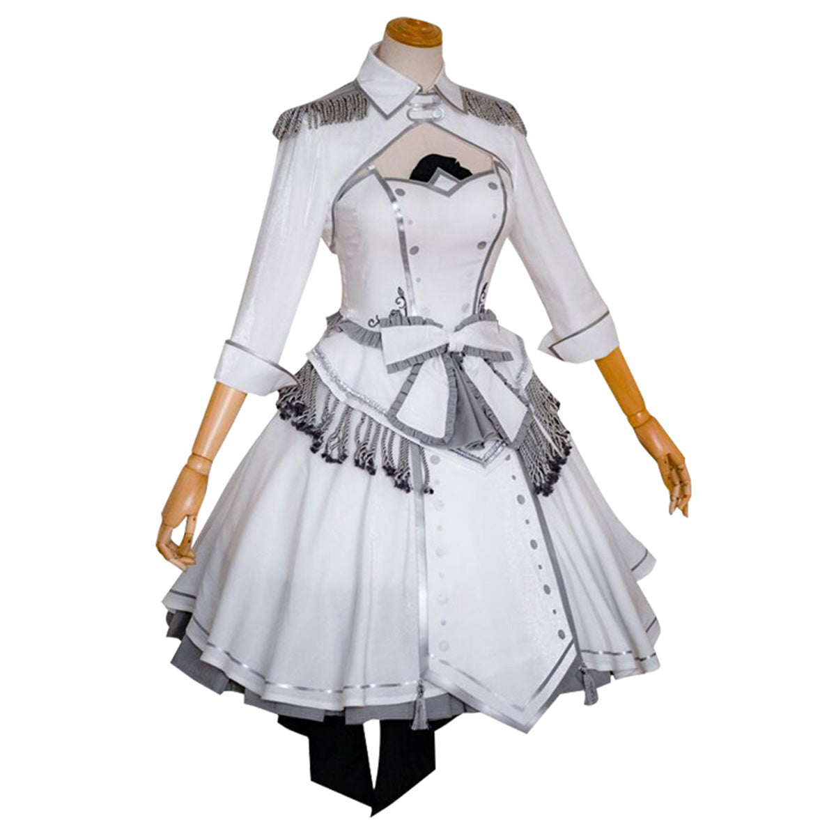 Date A Bullet Date A Live White Queen Kurumi Tokisaki Nightmare Wthie Dress Cosplay Costume Costume - Tophatter Daily Deals
