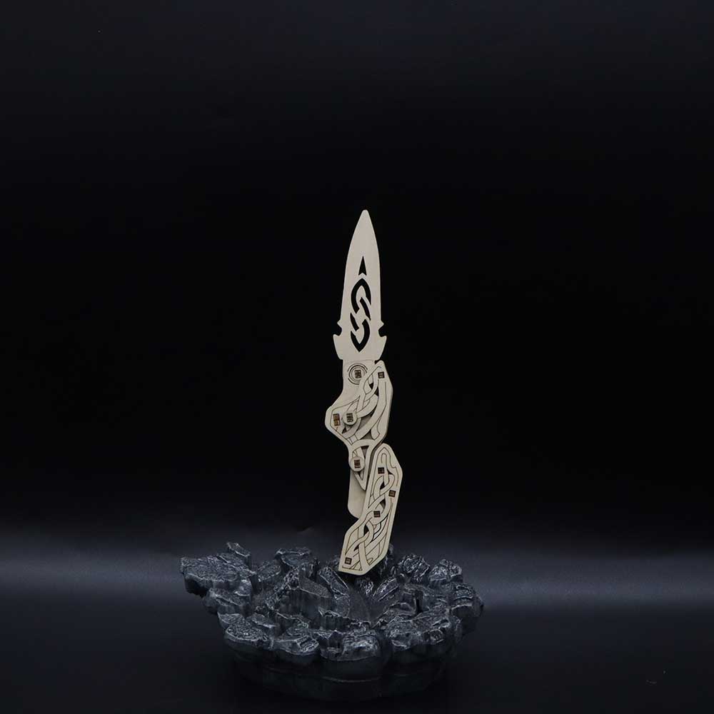 Wooden Shadow Knife 3D Puzzle Model - Tophatter Daily Deals