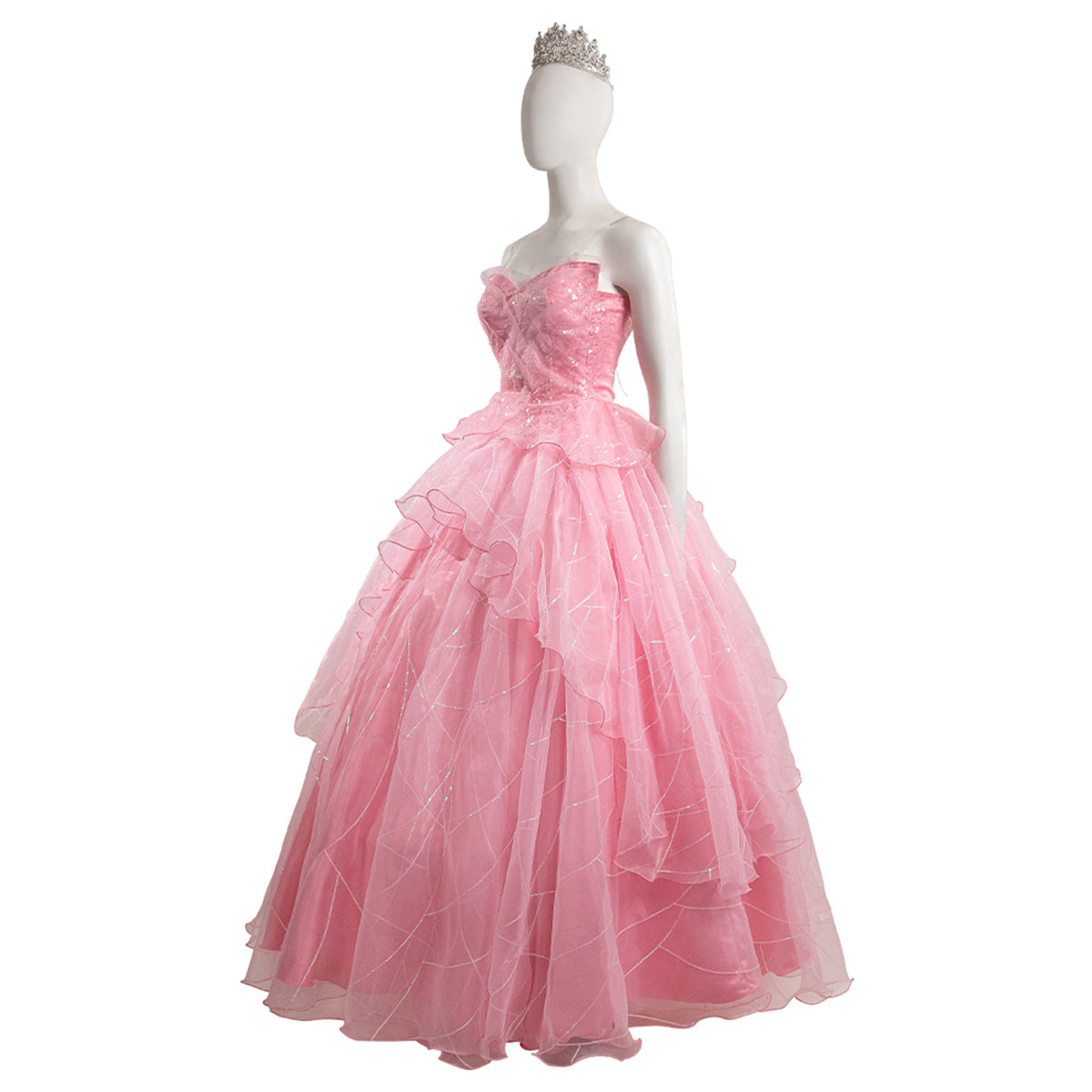 Wicked (2024) Glinda Pink Dress Cosplay Costume Costume - Tophatter Daily Deals