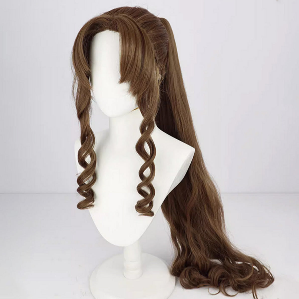 Final Fantasy VII Remake Aerith Gainsborough Brown Cosplay Wig Wig - Tophatter Daily Deals