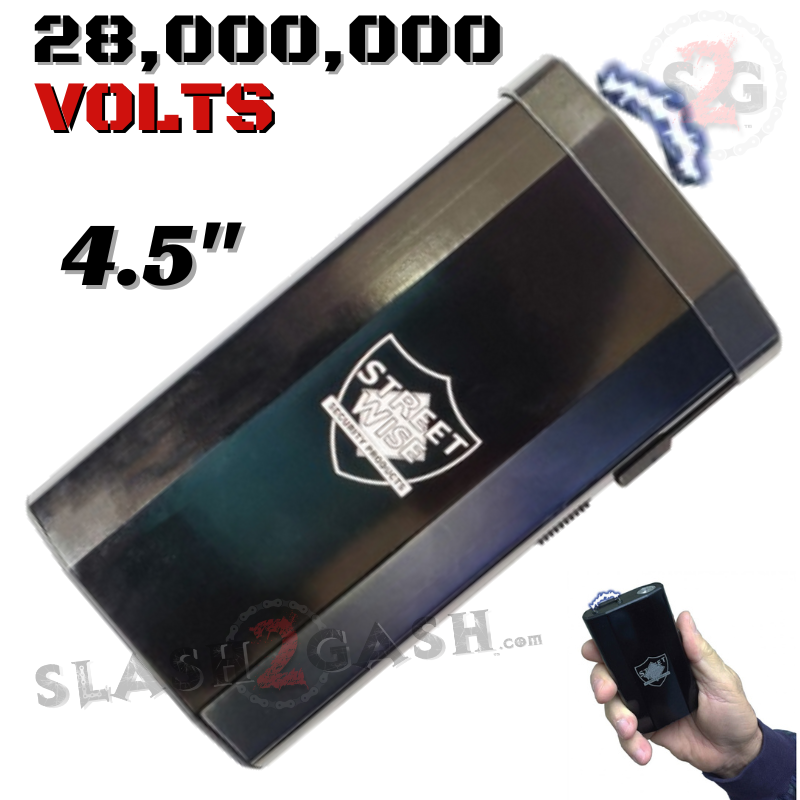 3-In-1 Stun Gun Power Bank Phone Charger w/ LED Flashlight 28M Volts SD-StunGun - Tophatter Daily Deals