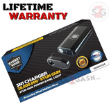 3-In-1 Stun Gun Power Bank Phone Charger w/ LED Flashlight 28M Volts SD-StunGun - Tophatter Daily Deals