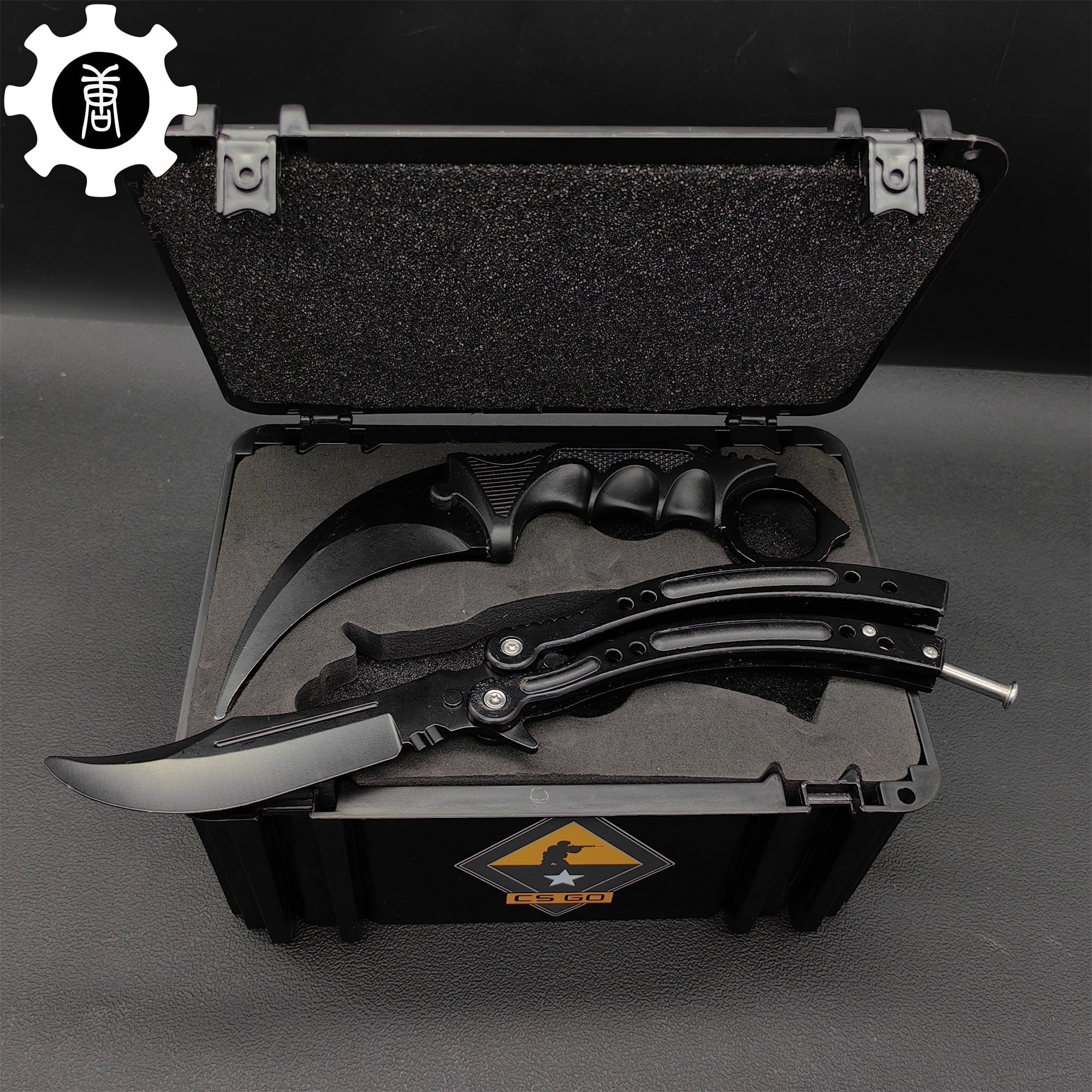 Black Gamma Weapon Case Blunt Blade Karambit & Balisong Gift Box - Tophatter Daily Deals