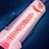 Acmejoy - 【Silicone Channel】 Midnight Blue 10 Vibration Male Stroker Masturbator Masturbation Cup - Tophatter Daily Deals
