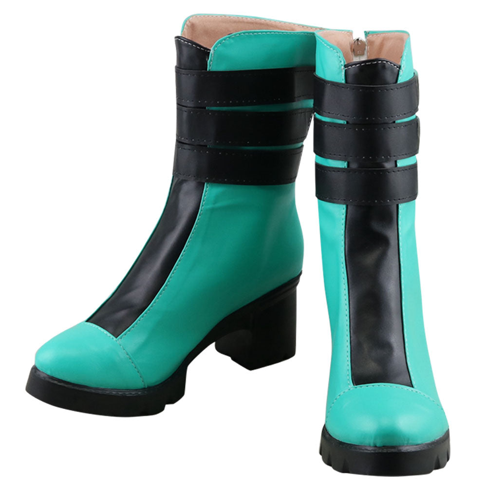 Pokemon Sword And PM Shield Sonia Blue Green Cosplay Shoes Shoes/Boots - Tophatter Daily Deals
