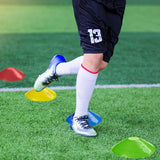Football Training Cones – Indoor/Outdoor Use – Set of 50 Sports Safety Space Marker Cones with Stand and Bag. Soccer - Tophatter Daily Deals