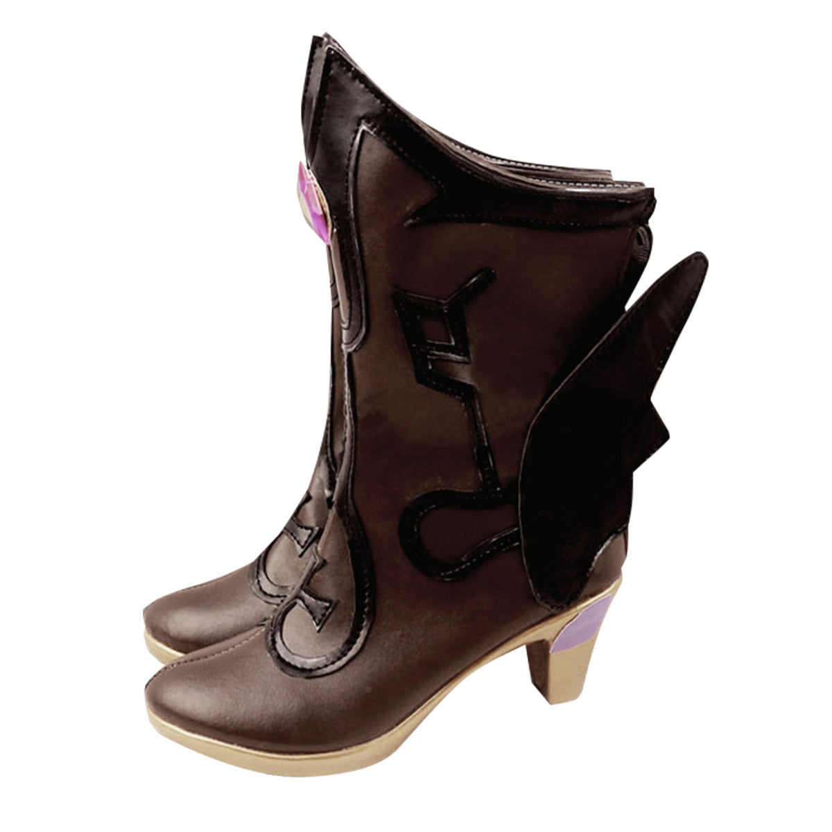 Genshin Impact Fischl Brown Cosplay Shoes Shoes/Boots - Tophatter Daily Deals