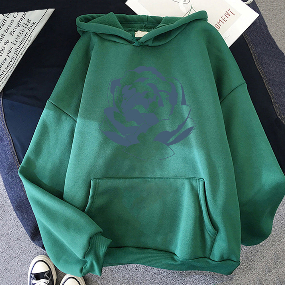 Oversized Cozy Hoodie - Pullover, Polyester, Streetwear Green - Tophatter Daily Deals