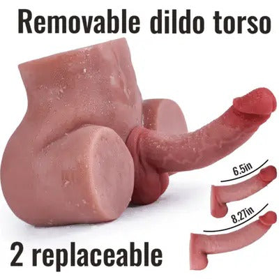 【2 Dildos Available】2 Dildos 6.5in/8.27in Are Removable And Replaceable, Different Lengths And Sizes Masturbators - Tophatter Daily Deals