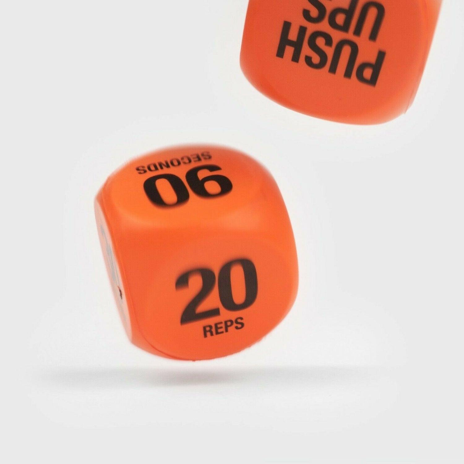 Exercise Dice – Switch Up Training Routines, Workout Fun – Fitness Decision Dice – HIIT and Exercises – Home and Gym – Orange Exercise & Fitness - Tophatter Daily Deals