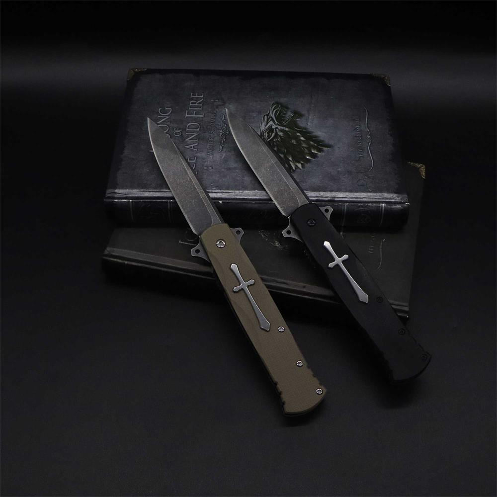 Cross Knife Christian Folding Knife - Tophatter Daily Deals
