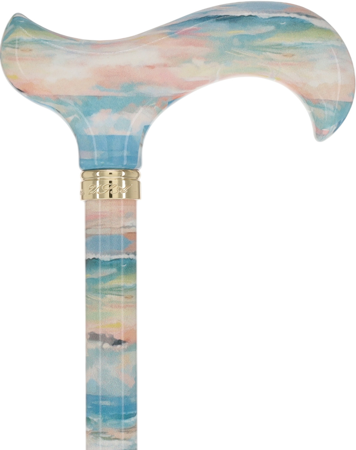 HD Pattern Designer Cane - Matching Handle & Shaft - Durable Adjustable Aluminum - Tophatter Daily Deals