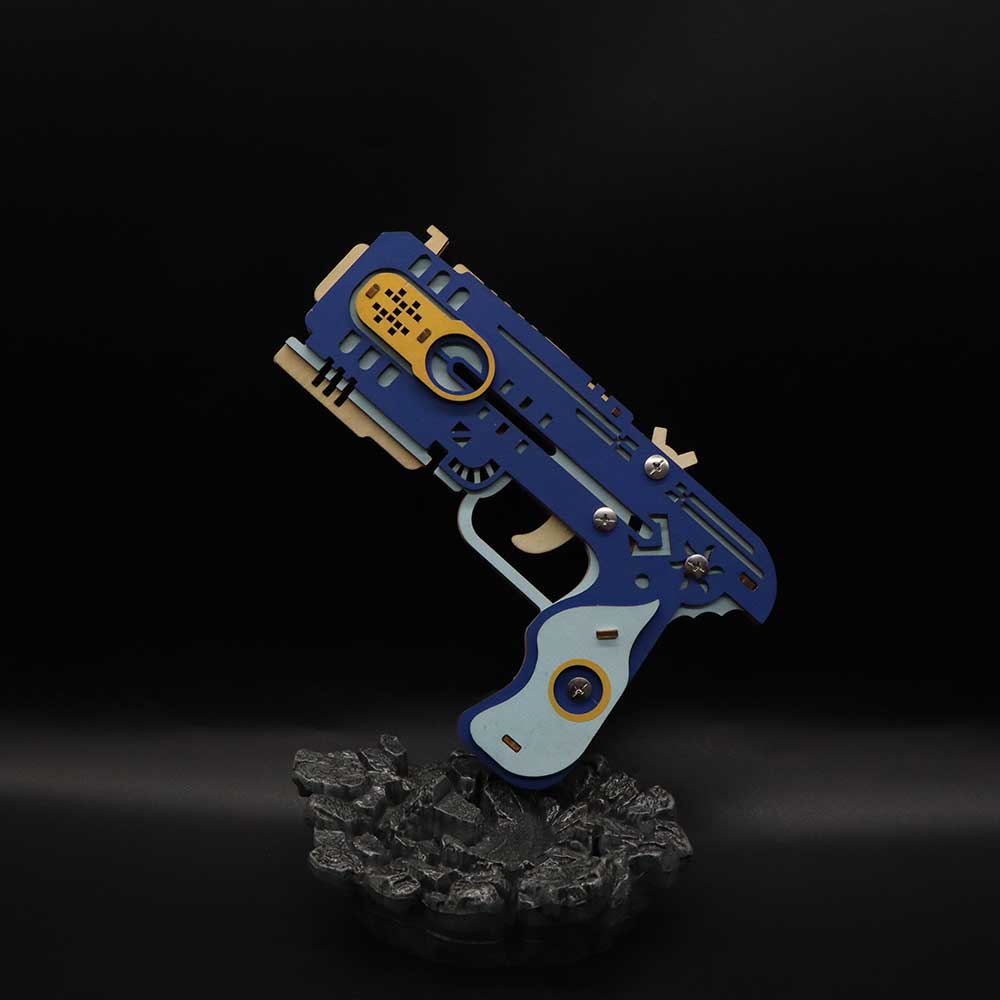 Wooden Kit Training Dragon Rubber Band Pistol Model Kit - Tophatter Daily Deals