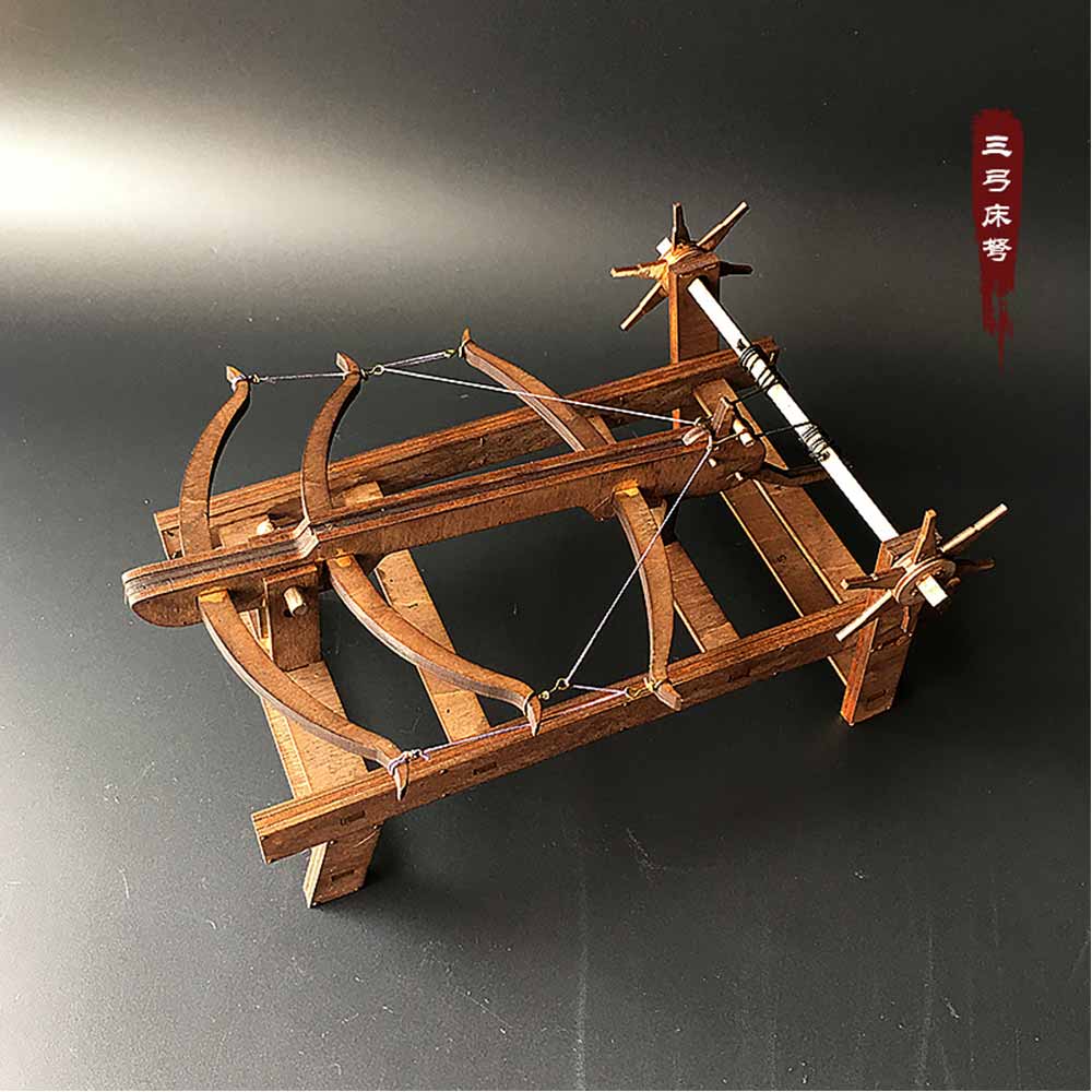 AM008 3 Bow Ballista Wooden Models Military Models For Sale 3D Mechanical Model Kit - Tophatter Daily Deals