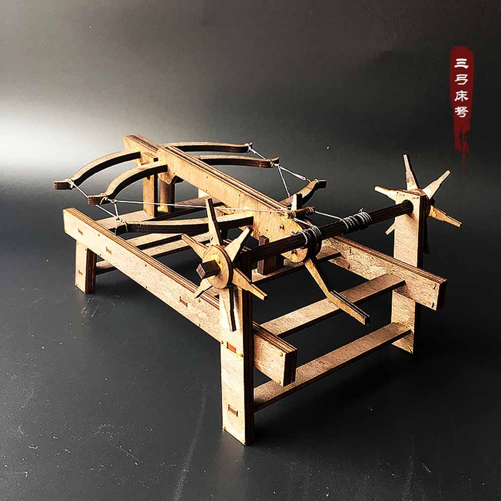 AM008 3 Bow Ballista Wooden Models Military Models For Sale 3D Mechanical Model Kit - Tophatter Daily Deals