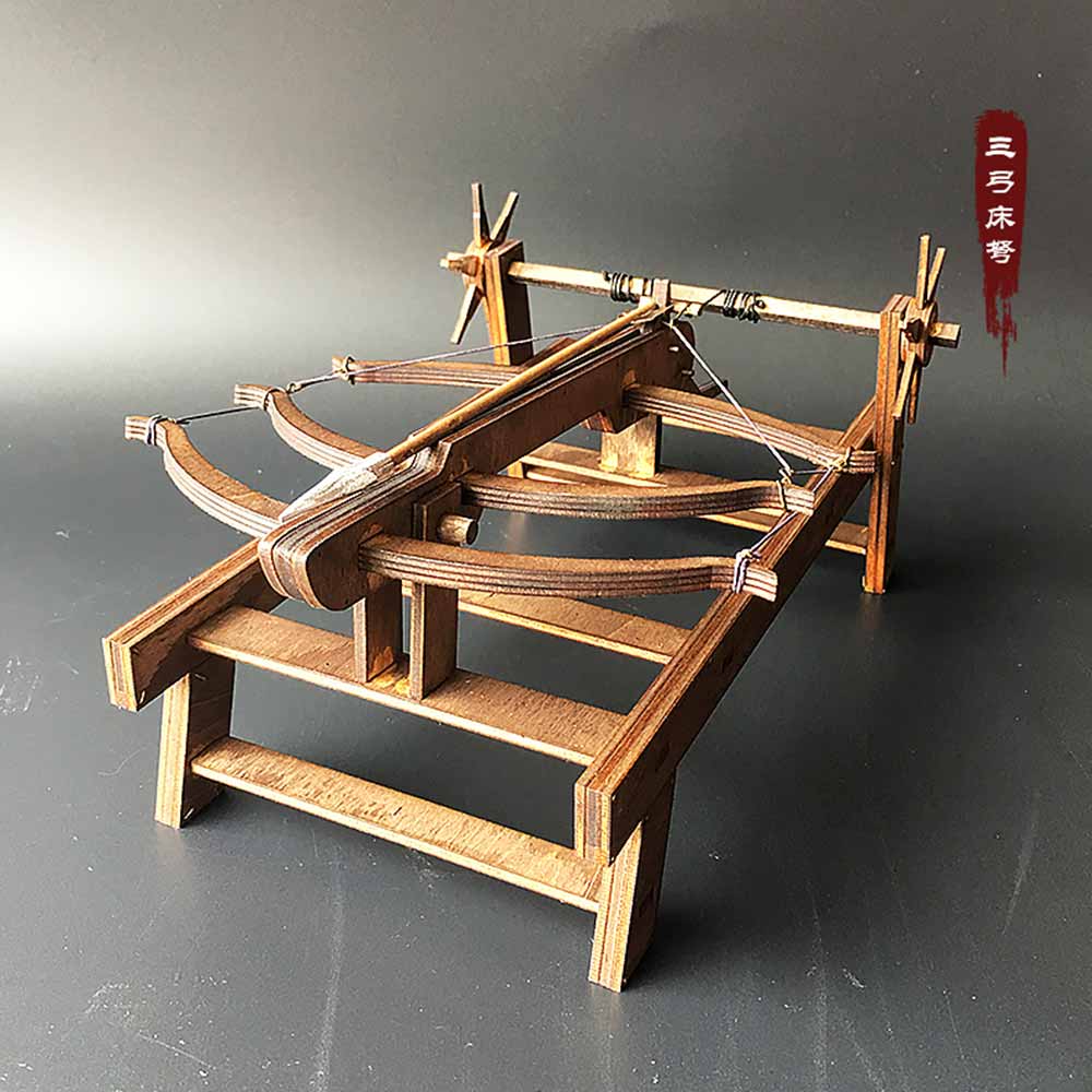 AM008 3 Bow Ballista Wooden Models Military Models For Sale 3D Mechanical Model Kit - Tophatter Daily Deals