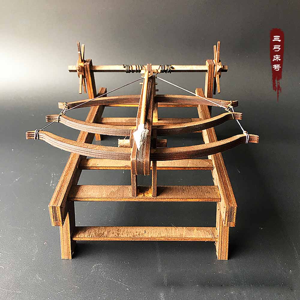 AM008 3 Bow Ballista Wooden Models Military Models For Sale 3D Mechanical Model Kit - Tophatter Daily Deals